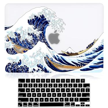 Imagem de iDonzon Capa para MacBook Air de 15 polegadas M2 A2941 versão 2023, efeito 3D fosco transparente transparente capa rígida e capa de teclado compatível com Mac Air 15.3 com tela retina