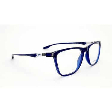 Imagem de Armação De Óculos Speedo Haste 360 Sp4097 D01 Azul Translúcido-Unissex