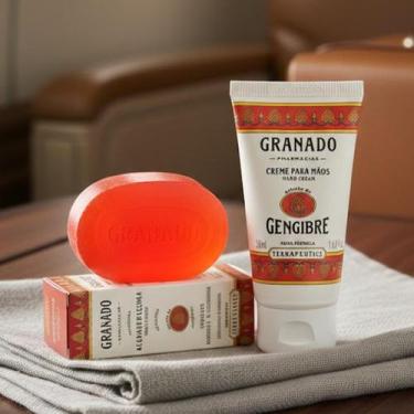 Imagem de Kit Mini Luxo Gengibre em Viagem: O Duo de Sabonete e Creme para Mãos 