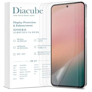 Imagem de DIACUBE [Pacote com 3] Para Samsung Galaxy S24/S24 Plus/S24 Ultra/S23/S22/S21/Note 20, pacote com 3 protetores de tela fosco antirreflexo, [suporte para desbloqueio de impressões digitais