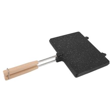 Imagem de Torradeira de mão multifuncional com sanduíche antiaderente para café da manhã em casa torrada rápida omelete conveniente econômica e fácil limpar