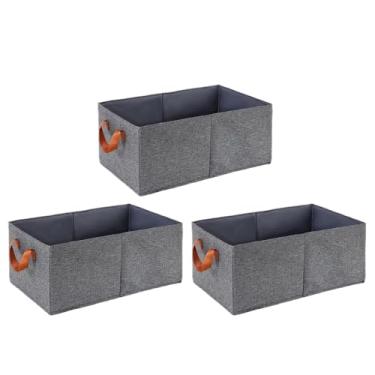 Imagem de Caixa de armazenamento, ideal para guarda-roupa, com design multifuncional, capaz de guardar lingerie, calças e jeans.(3Pcs)