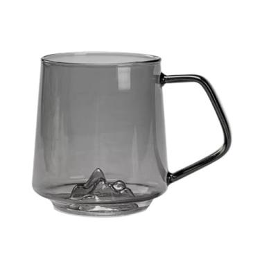 Imagem de x3anggyt5 Canecas de café de vidro cinza esfumaçado de 440 ml com alça, copos de vidro borossilicato para latte cappuccino e chá