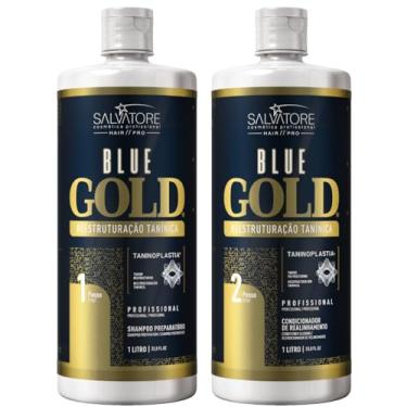 Imagem de Salvatore Escova Progressiva Blue Gold (2x1 litro)