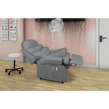 Imagem de Poltrona Reclinável Barão Papai Mamãe Com Assento De Elevação Corano Cinza Cinza 312