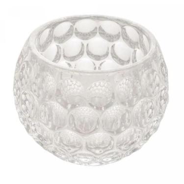 Imagem de Porta Velas de Cristal Bolhas 11cm x 9cm - Lyor
