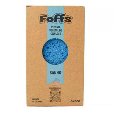 Imagem de Foffs Esponja Vegetal de Celulose Banho Akora, Azul