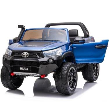 Imagem de Carrinho Elétrico Infantil Licensed Toyota Hilux 12V 4x4 2 assentos mo