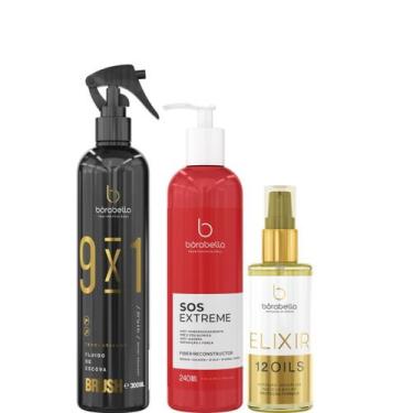 Imagem de Borabella Fluido Escova 300ml + SOS 240ml + Óleo Elixir 60ml
