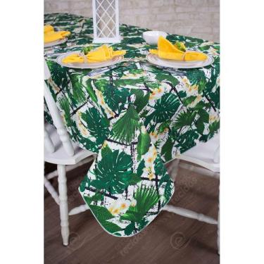 Imagem de Toalha de Mesa Retangular em Tecido Impermeável Acqua Linea Amarelo Or