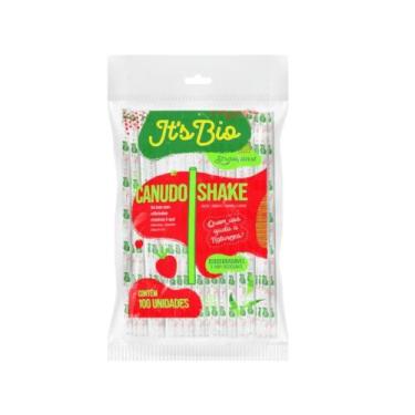 Imagem de Canudo Bio Shake sachê Strawplast com 100 unidades