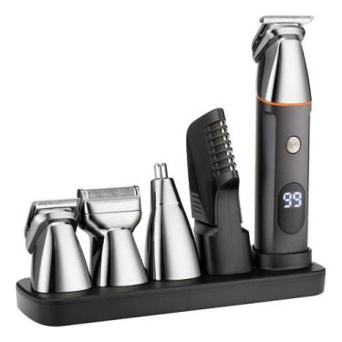 Imagem de Máquina de cortar cabelo LCD, barbeador elétrico, depilador nasal, dep