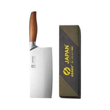 Imagem de Faca De Chef Santoku Japonesa Em Aço Inoxidável, Faca Profissional De 