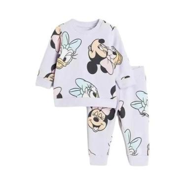 Imagem de Conjunto De 2 Peças De Moletom De Manga Comprida Minnie Para Bebês, Me