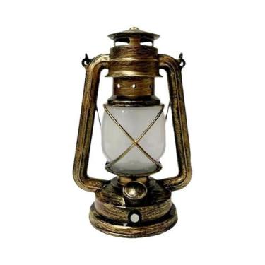 Imagem de Lanterna LED Retro À Prova d'Água Para Camping, Recarregável, Com 3 Mo