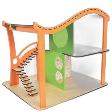 Imagem de Casinha New Art Madeira Multicolorido Modelo 4