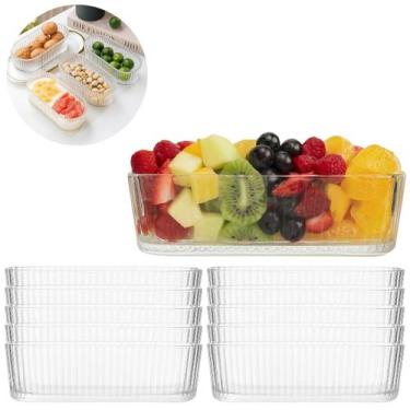 Imagem de 10 Petisqueiras Vidro 17cm Oval Ideal P/ Restaurante e Hotel - Freecom