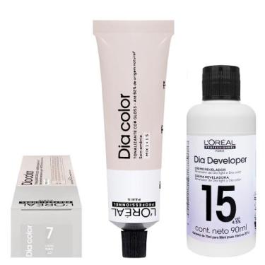Imagem de Loreal Tonalizante Dia Color 7 Louro 60g Rev. 15 vol. - Loreal Profess
