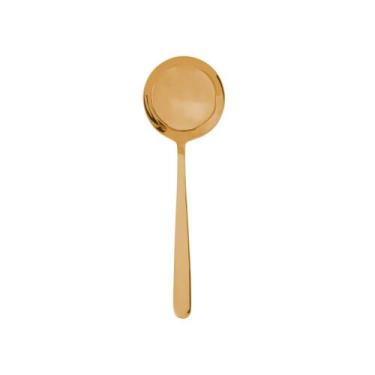 Imagem de 4 Talheres Wolff Viena de Aço Inox para Servir Dourado