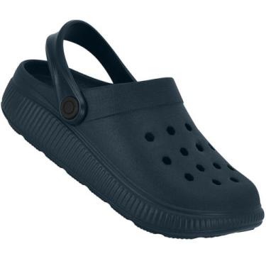 Imagem de Sandalia Babuche Infantil Molekinho 2874.100 Meninos, Marinho, 27 /28