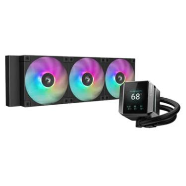 Imagem de Water Cooler 360mm Deepcool Mystique 360 ARGB, Display Lcd, Black - R-lx750-bkadsnc-g-1