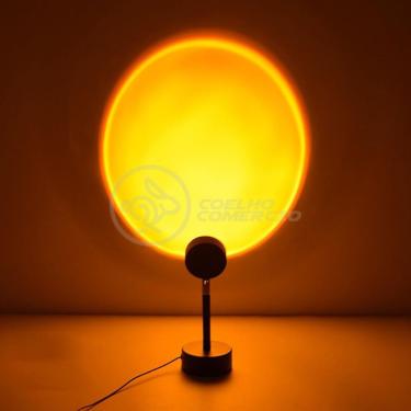 Imagem de Mini Ring Light Sunset Projetor Lâmpada Tiktok Usb