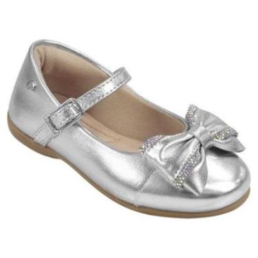 Imagem de Pampili Sapatilha Com Laco Duplo e Strass Prata-Feminino