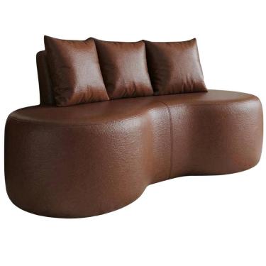Imagem de Sofa 2 Lugares Organico 160 cm Ibiza Corino Vazzano