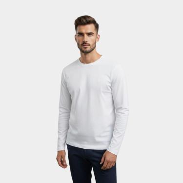 Imagem de Camiseta Masculina Viscose Elastano Toque Macio Geladinho Manga Longa Viscolycra Medson-Masculino
