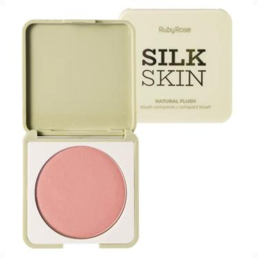 Imagem de Blush Compacto Ruby Rose Silk Skin Natural Flush Dusty Rose Hb-t1001-5
