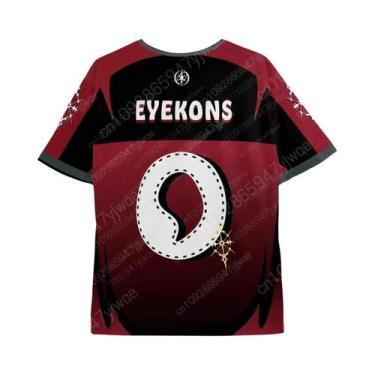 Imagem de Camiseta Esportiva Casual Feminina De Verão KATSEYE Jersey Com Gola Re