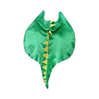 Imagem de Fantasia De Dinossauro Unissex Com Capa, Traje De Dragão Sem Dentes Pa