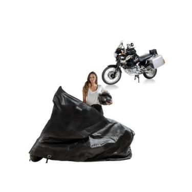 Imagem de Capa Impermeável Forrada Moto Honda XRV 750 Africa Twin Baú - kahawai