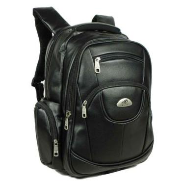 Imagem de Mochila Clássica 30L Material Sintético Notebook Keuven 3210, Preta