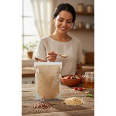 Imagem de 2x Farinha Linhaça Dourada 1kg: Saúde e Bem-Estar Natural - Congratula
