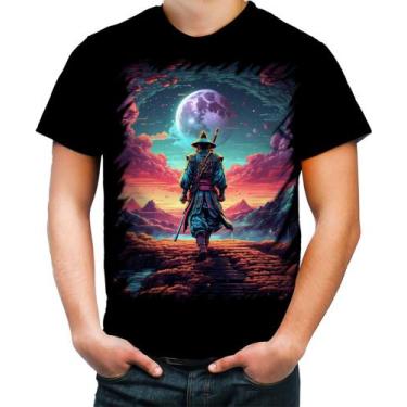 Imagem de Camiseta Colorida Samurai Ronin Sunset Sem Mestre 5 - Kasubeck Store®,