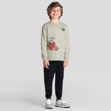 Imagem de Conjunto infantil menino em moletom de skate Brandili-Masculino
