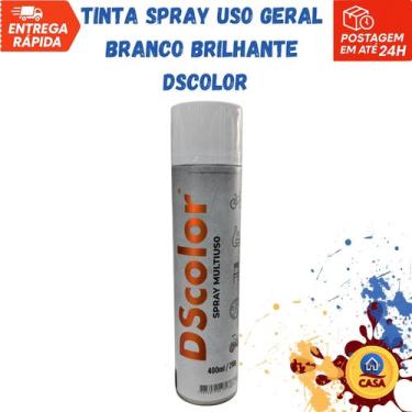 Imagem de Tinta Spray Uso Geral Branco Brilhante DSColor - DS Color