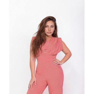 Imagem de Macacão Feminino Sedinha Premium Elegância Conforto Look Pronto Para A