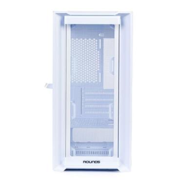 Imagem de Gabinete gamer micro atx sem fan sem fonte round5 astra white r5-astra