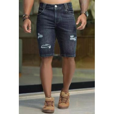 Imagem de Bermuda Masculina Pitbull Lançamento Ref 88, Azul, 40