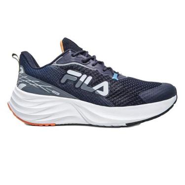 Imagem de Tênis Fila Racer Comet Running Masculino, Marinho laranja cinza, 41