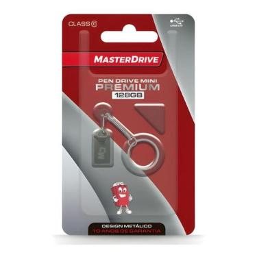 Imagem de Pen Drive Chaveiro Mini Premium USB 2.0 MasterDrive Original, 128GB