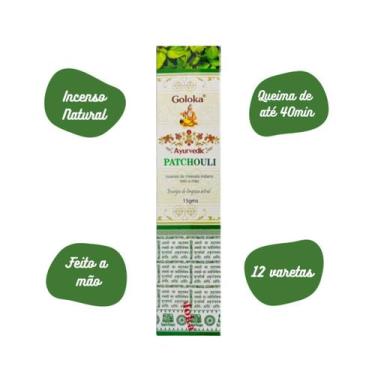 Imagem de Incenso Massala Goloka - Ayurvedic Patchouli