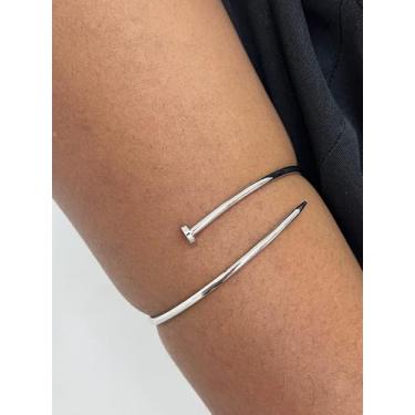 Imagem de Bracelete Feminino Bijuteria Bíceps Prego Metálica - Deusa Modas, Prat