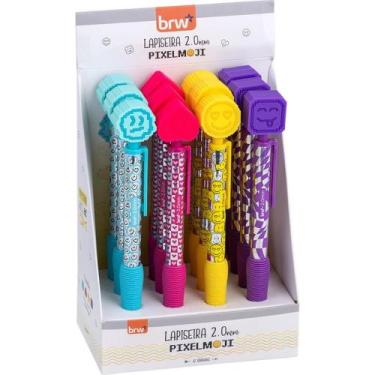 Imagem de Lapiseira 2.0MM Divert Emojis Plástica BRW com Ponteira de Silicone Di