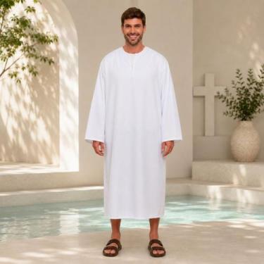 Imagem de Beca Túnica para Batismo Evangélico - Debora Becas, GG