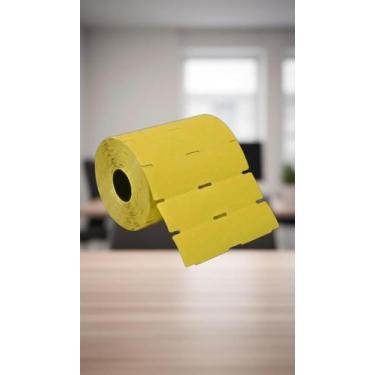 Imagem de Etiqueta Gôndola Amarela 105x30mm - Rolo 30m - Congratulations Store