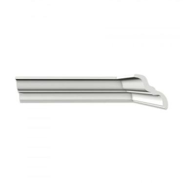 Imagem de Kit 18m Linear Roda Teto Perfil de Poliestireno Mt Branco Homestar