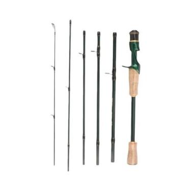 Imagem de Vara De Pesca Ultraleve De Carbono 24/21m ML Com Ponta Sólida 6 Seções